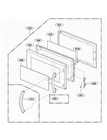 Door Parts parts for Lg Microwave UMV1152BAQ from AppliancePartsPros.com