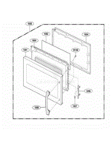 Door Parts parts for Lg Microwave UMV1152BAS from AppliancePartsPros.com
