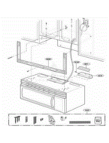 Installation Parts parts for Lg Microwave UMV1152BAS from AppliancePartsPros.com