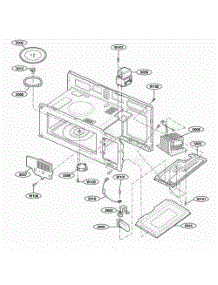 Interior Parts 1 parts for Lg Microwave UMV1152BAS from AppliancePartsPros.com