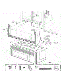 Installation Parts parts for Lg Microwave UMV1152BAW from AppliancePartsPros.com