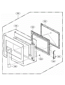 Door Parts parts for Lg Microwave UPMC3084ST from AppliancePartsPros.com