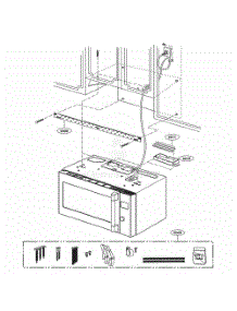 Installation Parts parts for Lg Microwave UPMC3084ST from AppliancePartsPros.com