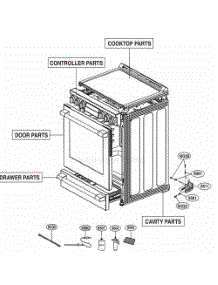 Main parts for Lg Refrigerator UPSE3024ST from AppliancePartsPros.com