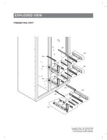 Freezer Rail Part parts for Lg Refrigerator UPSXB2627S from AppliancePartsPros.com