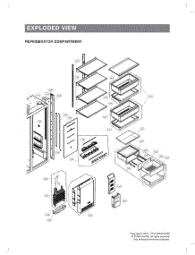 Refrigerator Compartment parts for Lg Refrigerator UPSXB2627S from AppliancePartsPros.com