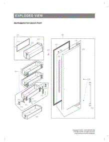 Refrigerator Door Part parts for Lg Refrigerator UPSXB2627S from AppliancePartsPros.com