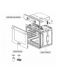 Main parts for Lg Wall Oven UPWS3044ST from AppliancePartsPros.com