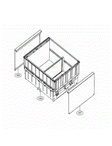 Middle Compartment Drawer parts for Lg Refrigerator URETC1408N from AppliancePartsPros.com