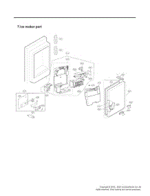 Ice Maker Part parts for Lg Refrigerator URNTC2306N from AppliancePartsPros.com
