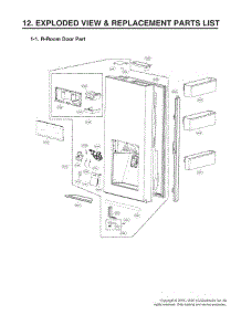 R-Room Door Part parts for Lg Refrigerator URNTC2306N from AppliancePartsPros.com