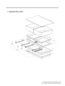 Vegetable Room Part parts for Lg Refrigerator URNTC2306N from AppliancePartsPros.com