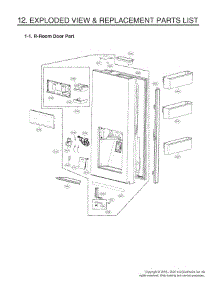 Section 4 parts for Lg Refrigerator URNTS3106N from AppliancePartsPros.com