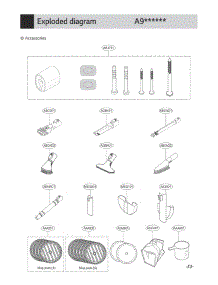 Section 6 parts for Lg Vacuum V-FILTPAKG from AppliancePartsPros.com