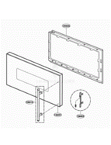 Door Parts parts for Lg Range VFBMW2 from AppliancePartsPros.com