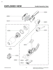 Handle Assembly, Base parts for Lg Vacuum VS8417SCW from AppliancePartsPros.com