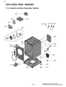 Diagram 4 parts for Lg Washer W3P7CVU2WVS from AppliancePartsPros.com