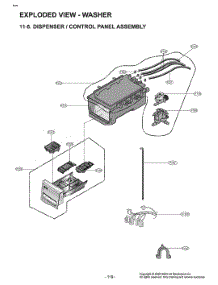 Diagram 6 parts for Lg Washer W3P7CVU2WVS from AppliancePartsPros.com