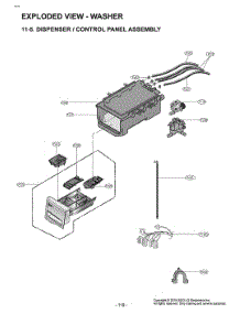 Diagram 6 parts for Lg Washer W3P7CWUBWVM from AppliancePartsPros.com