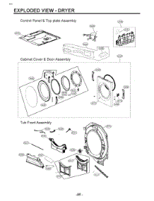 Diagram 2 parts for Lg Washer W3S1CVK2EHM from AppliancePartsPros.com
