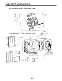 Diagram 3 parts for Lg Washer W3S1CVK2EHM from AppliancePartsPros.com