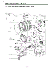 Diagram 3 parts for Lg Washer W3S1CVK2EVS from AppliancePartsPros.com