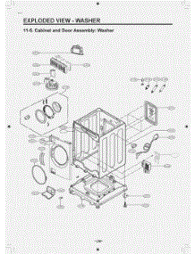 Diagram 4 parts for Lg Washer Dryer Combo W3S1CVK2RNS from AppliancePartsPros.com