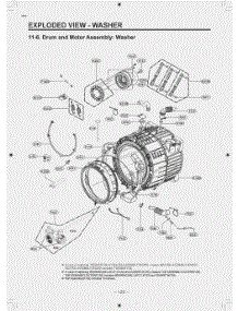 Diagram 5 parts for Lg Washer W3S1CVK2WNS from AppliancePartsPros.com