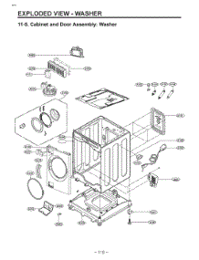 Diagram 4 parts for Lg Washer W3S1CVKKGVS from AppliancePartsPros.com