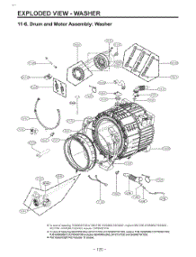 Diagram 5 parts for Lg Washer W3S1CVKKGVS from AppliancePartsPros.com