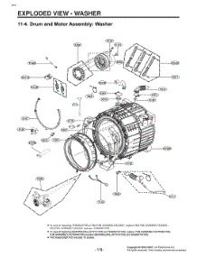 Diagram 5 parts for Lg Washer W3S1CVU2WVS from AppliancePartsPros.com