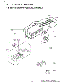 Diagram 6 parts for Lg Washer W3S1CVU2WVS from AppliancePartsPros.com