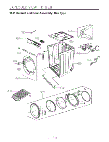 Diagram 2 parts for Lg Washer W3S1CWKBTNM from AppliancePartsPros.com