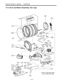 Diagram 3 parts for Lg Washer W3S1CWKBTNM from AppliancePartsPros.com