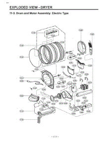 Diagram 3 parts for Lg Washer W3S1CWKBTVM from AppliancePartsPros.com