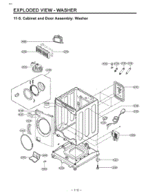 Diagram 4 parts for Lg Washer W3S1CWKBTVM from AppliancePartsPros.com
