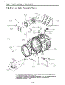 Diagram 5 parts for Lg Washer W3S1CWKBWNM from AppliancePartsPros.com