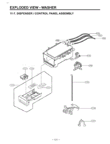 Diagram 7 parts for Lg Washer W3S1CWKBWNM from AppliancePartsPros.com