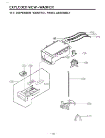 Diagram 7 parts for Lg Washer W3S1CWKBWVM from AppliancePartsPros.com
