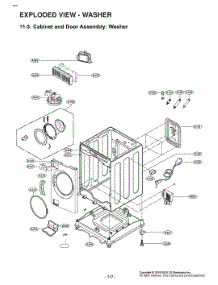 Diagram 4 parts for Lg Washer W3S1CWUBTVM from AppliancePartsPros.com