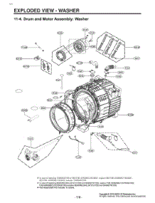 Diagram 5 parts for Lg Washer W3S1CWUBTVM from AppliancePartsPros.com