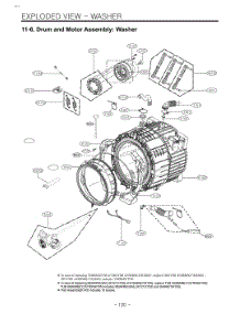 Diagram 5 parts for Lg Washer W3S1CWUBWVM from AppliancePartsPros.com