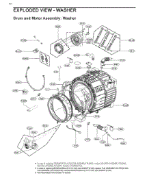 Diagram 5 parts for Lg Washer W3S3CVKKNVS from AppliancePartsPros.com