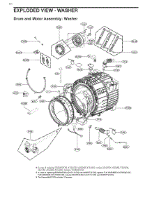 Diagram 5 parts for Lg Washer W3S3CVKV3NS from AppliancePartsPros.com