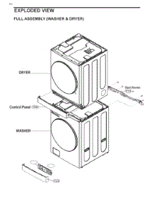 Full Assembly (Washer And Dryer) parts for Lg Washer W3S3CVKV3NS from AppliancePartsPros.com
