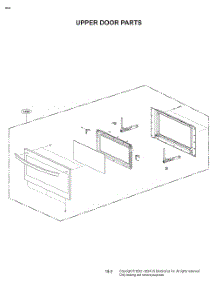 Upper Door Parts parts for Lg Wall Oven WCEP6423D from AppliancePartsPros.com