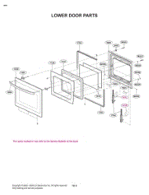 Lower Door Parts parts for Lg Wall Oven WCEP6423F from AppliancePartsPros.com