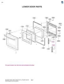Lower Door Parts parts for Lg Wall Oven WCEP6427F from AppliancePartsPros.com