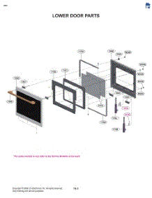 Lower Door Parts parts for Lg Wall Oven WCES6428N from AppliancePartsPros.com