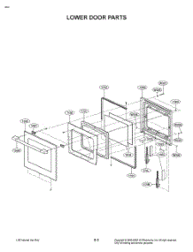 Lower Door Parts parts for Lg Wall Oven WDEK9419S from AppliancePartsPros.com